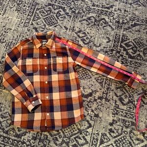 Osh Kosh Long sleeve flannel button down size 12/12A